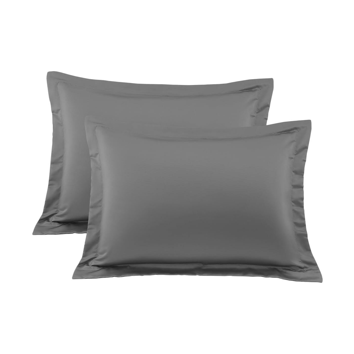 King Pillow Shams Set of 2 White Pillow Shams King Size 20x36 Pillow Covers 100% Egyptian Cotton 600 Thread Count Soft Skin Friendly Cushion Cover Cases Decorative Pillow Shams for Bed